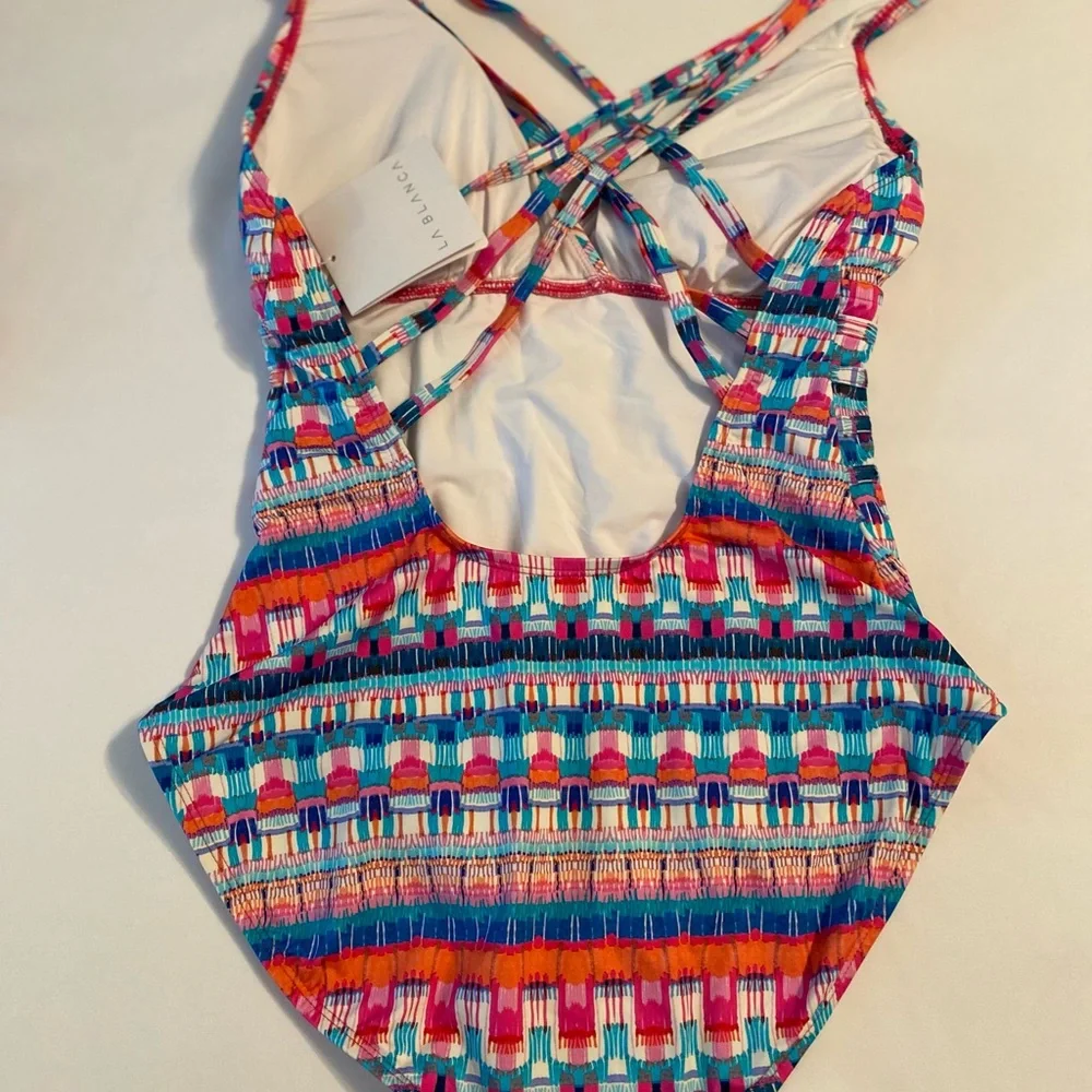La Blanca multi color‎ one piece swimsuit